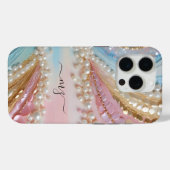 Pearlescent Pearls Muscheln Case-Mate iPhone Hülle (Rückseite (Horizontal))