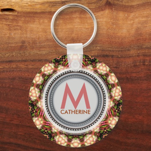 Pearlidelica Monogram Name Schlüsselanhänger (Vorderseite)