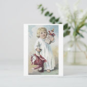 Pearline Kind mit Puppe Postkarte (Stehend Vorderseite)
