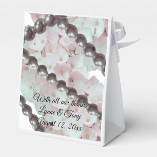 Pearls and Pink Hydrangeas Fevor Box Geschenkschachtel