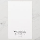 Pearls and Prosecco Brautparty Bingo Game Flyer (Hinten)