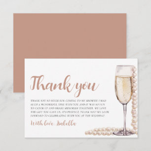 Pearls and Prosecco Brautparty Danke, Karte