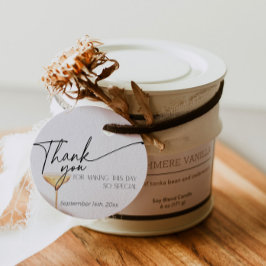 Pearls and Prosecco Brautparty Vielen Dank Geschenkanhänger