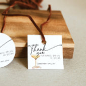 Pearls and Prosecco Brautparty Vielen Dank Geschenkanhänger