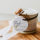 Pearls and Prosecco Brautparty Vielen Dank Runder Aufkleber