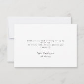 Pearls and Prosecco Bridal Shower Dankeskarte (Rückseite)