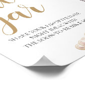 Pearls and Prosecco Date Night Ideas Date Jar Sign Poster (Ecke)