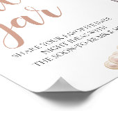 Pearls and Prosecco Date Night Ideas Date Jar Sign Poster (Ecke)