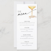 Pearls and Prosecco Neutral Bridal Brunch Bar Menu (Vorderseite)