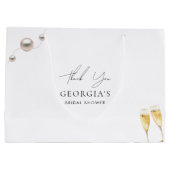 Pearls and Prosecco Trauzeugin Vielen Dank Große Geschenktüte (Rückseite)