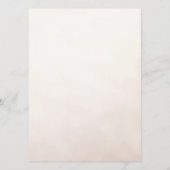 Pearls and Prosecco Whimsical Chic Menu Cards Menükarte (Rückseite)