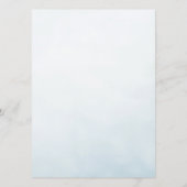 Pearls and Prosecco Whimsical Chic Menu Cards Menükarte (Rückseite)