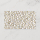 Pearls Bow Brautparty Rezept für die Braut Begleitkarte (Rückseite)