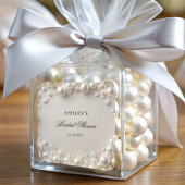 Pearls Brautparty Quadratischer Aufkleber