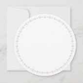 Pearls Brautparty Round Einladung (Rückseite)