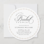 Pearls Brautparty Round Einladung (Vorderseite)