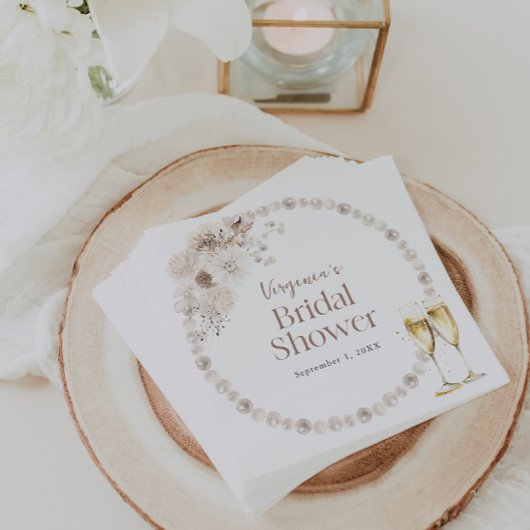 Pearls Brautparty Serviette