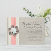 Pearls Bridal Dusche Einladungen (Stehend Vorderseite)