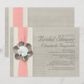 Pearls Bridal Dusche Einladungen (Vorne/Hinten)