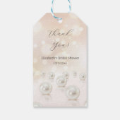 Pearls Danke Brautparty Geschenkanhänger (Rückseite)