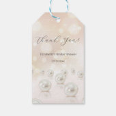 Pearls Danke Brautparty Geschenkanhänger (Rückseite)