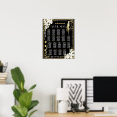 Pearls Floral Art Deco Gatsby Roaring 20 Jahre Sit Poster (Heimbüro)