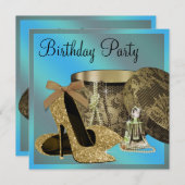 Pearls High Heel Schuhe Aquamarine blaue Frauen Ge Einladung (Vorne/Hinten)