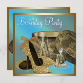 Pearls High Heel Schuhe Aquamarine blaue Frauen Ge Einladung (Vorne/Hinten)