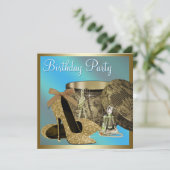 Pearls High Heel Schuhe Aquamarine blaue Frauen Ge Einladung (Stehend Vorderseite)