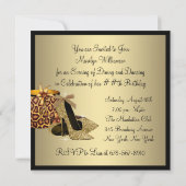 Pearls High Heel Schuhe Schwarze Gold Frauen Gebur Einladung (Rückseite)