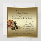 Pearls High Heel Schuhe Schwarze Gold Frauen Gebur Einladung (Rückseite)