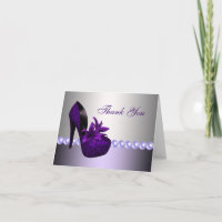Pearls Lila High Heel Schuhe Danke Karten