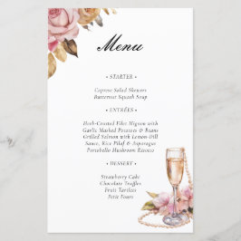 Pearls Petals & Prosecco Brautparty Menu