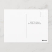 Pearls, Petals & Prosecco Bridal Shower Invitation Postkarte (Rückseite)