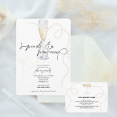 Pearls, Petals + Prosecco | Pearl Bridal Shower Einladung