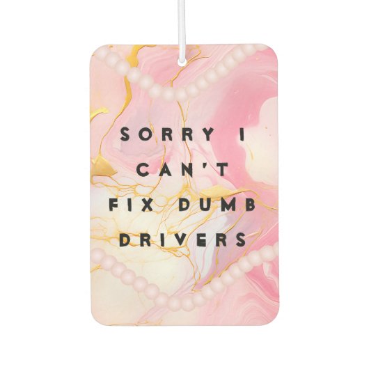 Pearls Pink Car Autolufterfrischer (Vorderseite)