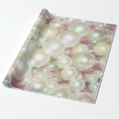 Pearls Pink Daisy Geschenkpapier (Ungerollt)