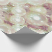 Pearls Pink Daisy Geschenkpapier (Ecke)