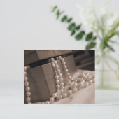Pearls Post Card Postkarte (Stehend Vorderseite)