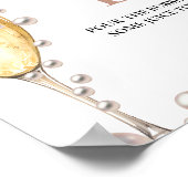 Pearls & Prosecco Bachelorette Mimosa Bar Sign Poster (Ecke)