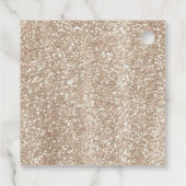 Pearls & Prosecco Black Bow Brautparty Geschenkanhänger (Rückseite)