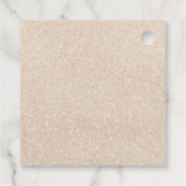 Pearls & Prosecco Black Bow Brautparty Geschenkanhänger (Rückseite)