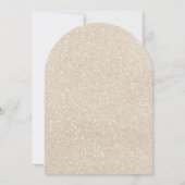 Pearls Prosecco Black Bow Bridal Shower Invitation Einladung (Rückseite)