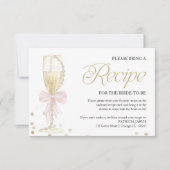 Pearls & Prosecco Brautparty Anfrage Einladung (Vorderseite)