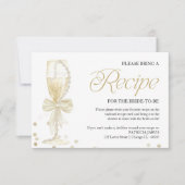 Pearls & Prosecco Brautparty Anfrage Einladung (Vorderseite)