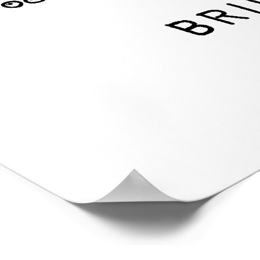 Pearls & Prosecco Brautparty Begrüßungsbotschaft Poster (Ecke)