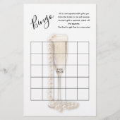 Pearls & Prosecco Brautparty Bingo (Vorderseite)