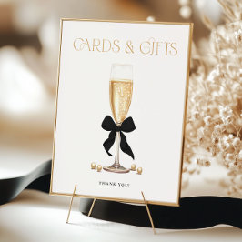 Pearls & Prosecco Brautparty Favoriten Zeichen Poster