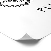 Pearls & Prosecco Brautparty Favoriten Zeichen Poster (Ecke)