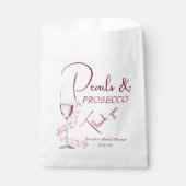 Pearls & Prosecco Brautparty Gastgeschenk Hochzeit Geschenktütchen (Vorderseite)